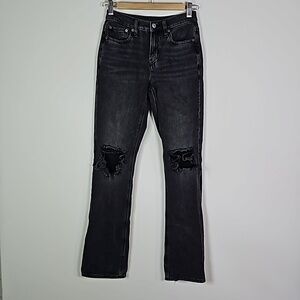 American Eagle black ans gray size 00 90's boot cut jeans